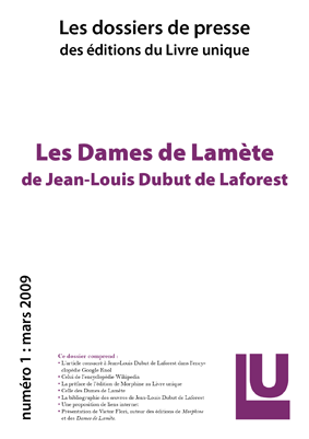 Couverture du dossier de presse des Dames de Lamète